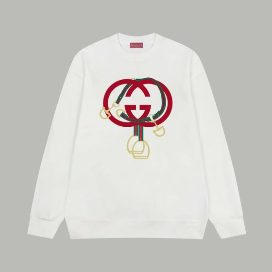 Gucci 2026 Year of the Horse Limited Edition Double G Lock Terry Cloth Long-Sleeve Sweatshirt